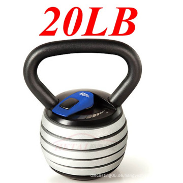 20lb Einstellbare Kettlebell für Fitness-Übung